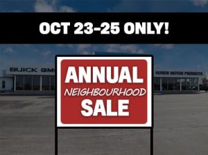 Annual Neighbourhood Sale | Huron Motor Products