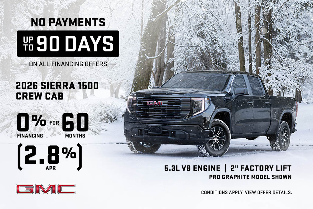 2026 GMC Sierra 1500 | No Payments for 90 Days