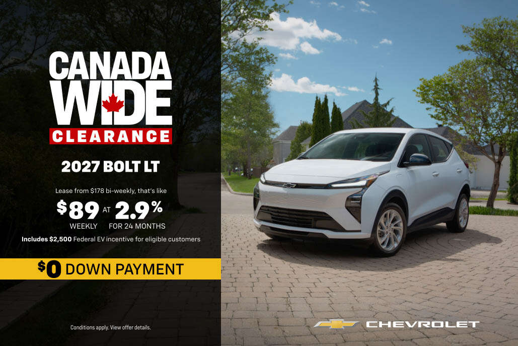 2026_OCT_Chev_T3_1029x687_Bolt_LT_Lease_Central_AB_SK_NT 2027 Chevrolet Bolt | Huron Motor Products